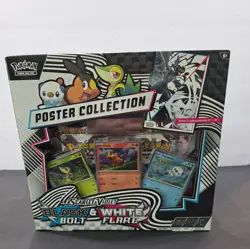 Pokemon TCG Black Bolt & White Flare Unova Poster Collection Box New Sealed - Image 1