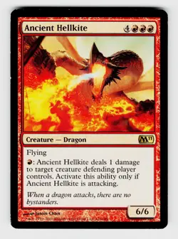 MTG, Magic 2011 (M11), Ancient Hellkite, Normal, No.122, R Creature - Dragon - Image 1