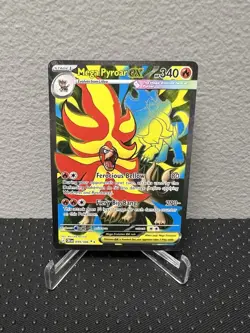 Mega Pyroar EX Evolutions 099/086 Full Art Holo Rare English Chaos Rising - Image 1