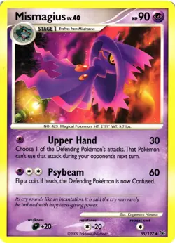 Pokemon TCG Platinum 55/127 Mismagius Uncommon LP/MP - Image 1