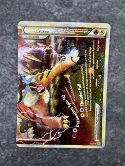 Entei & Raikou Legend Bottom 91/95 Unleashed Holo Pokemon TCG NEAR MINT NM - Image 3