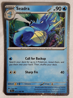 Seadra #011 Shrouded Fable Cosmos Holo Pokemon TCG 2024 - Image 1