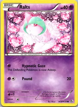 RALTS RC8/RC25 HOLO COMMON LEGENDARY TREASURES: RADIANT COLLECTION POKEMON NM/M - Image 1