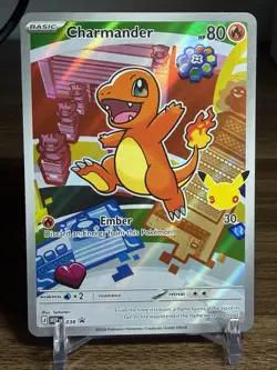 First Partner Illustration Charmander Promo Full Art Holo 038 Pokemon TCG - Image 1