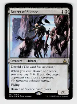 MTG, Oath of the Gatewatch, Bearer of Silence, Normal, No.67, R Creature - Eldra - Image 1