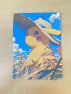 Anime ART STYLE Pikachu Fan Full Art Pokemon Custom Card/perfect bookmark - Image 2