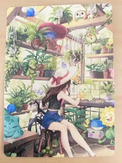 Anime ART STYLE Selene Rowlet Fan Full Art Pokemon Custom Card/perfect bookmark - Image 2