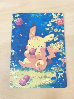 Anime ART STYLE Pikachu Fan Full Art Pokemon Custom Card/perfect bookmark - Image 2