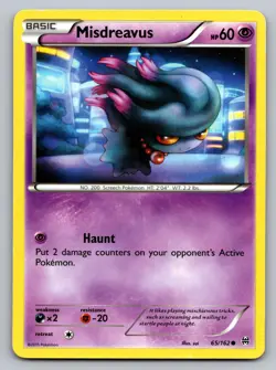 Misdreavus 65/162 Common BREAKthrough Pokemon Lightly Played - Image 1
