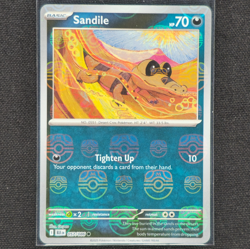 Sandile - 057/086 - Masterball Holo - Black Bolt - Pokemon Card - NM/M - Image 1