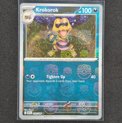 Krokorok - 058/086 - Masterball Holo - Black Bolt - Pokemon Card - NM/M - Image 1