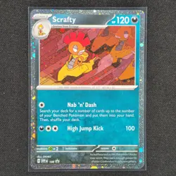 Scrafty - SVP188 - Black Star Promo - Journey Together - Pokemon Card - NM/M - Image 1