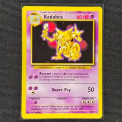 Kadabra - 32/102 - Uncommon - Base Set - Pokemon Card - NM/M - Image 1