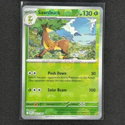 Sawsbuck - 007/086 - Masterball Holo - White Flare - Pokemon Card - NM/M - Image 1