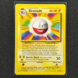 Electrode - 21/102 - Rare - Base Set - Pokemon Card - NM/M - Image 1