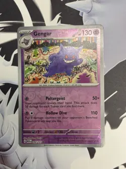 Gengar 094/165 Rare 151 Pokemon Reverse Holo Near Mint - Image 1