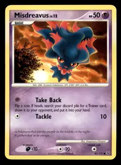 Misdreavus 83/127 Common Platinum Pokemon Lightly Played - Image 1