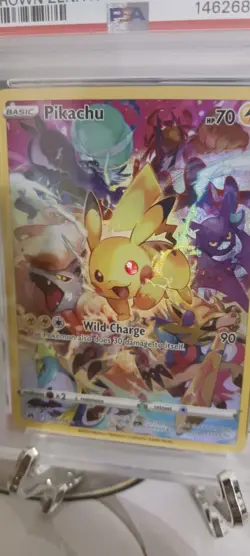 Pokemon Sword & Shield Crown Zenith Pikachu Full Art Crown Zenith PSA 10 - Image 2