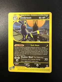 Pokemon Card Umbreon 41/147 Aquapolis ENG Inglese Near Mint NM - Image 1