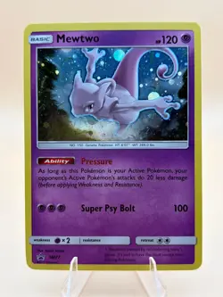 Mewtwo - SM77 Holo Promo Sun & Moon Promo Pokemon Near Mint - Image 1