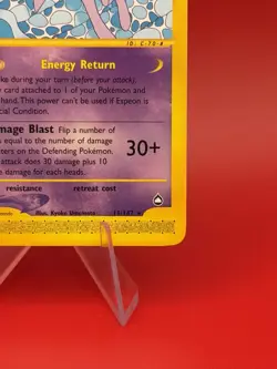 Espeon Non-Holo Rare 11/147 - 2002 Aquapolis E-Reader Vintage WotC Pokemon MINT! - Image 5