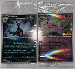 Pokemon Espeon 086/197 Obsidian Flames & Umbreon 130/197 GameStop Sealed Promo - Image 1
