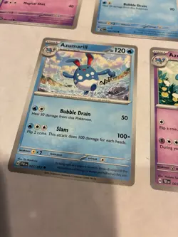 Lot Of 5 Marill and Azumarill Pokemon Cards - Image 3
