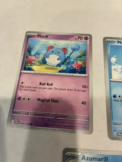 Lot Of 5 Marill and Azumarill Pokemon Cards - Image 4