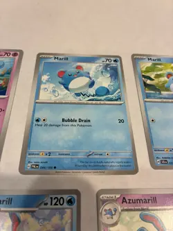 Lot Of 5 Marill and Azumarill Pokemon Cards - Image 5