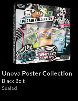 Pokemon Unova Black Bolt & White Flare Poster Collection - Image 1