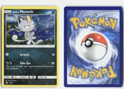 Alolan Meowth - SM43 Sun & Moon Promo Holo Promo Pokemon LP (SWIRL) - Image 3