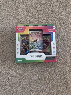 Pokemon TCG First Partner Illustration Collection Series 1 Promo Booster Box - Image 1