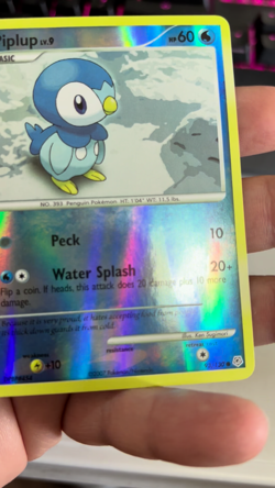 Pokemon Piplup Common Diamond and Pearl 93/130 Reverse Holo NM - Image 2