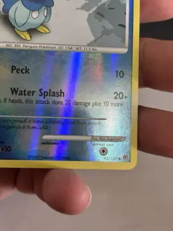 Pokemon Piplup Common Diamond and Pearl 93/130 Reverse Holo NM - Image 4