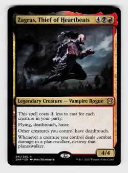 MTG, Zendikar Rising, Zagras, Thief of Heartbeats, Normal, No.241, R Legendary C - Image 1