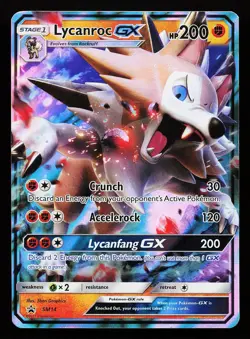 Lycanroc GX SM14 Promo Sun & Moon Promo Pokemon Card - Image 1