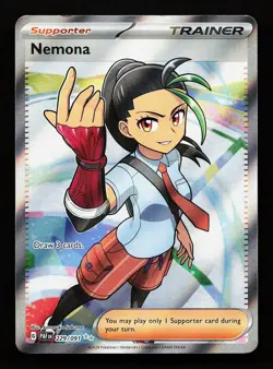 Nemona 229/091 Ultra Rare Paldean Fates Pokemon Card - Image 1
