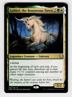 MTG, Commander Legends, Lathiel, the Bounteous Dawn, Normal, No.285, R Legendary - Image 1