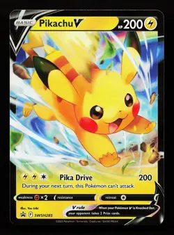 Pikachu V SWSH285 Promo Sword & Shield Promo Pokemon Card - Image 1