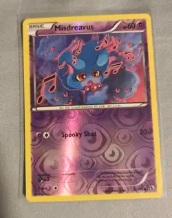 Pokemon TCG Misdreavus 57/113 Legendary Treasures Reverse Holo NM/LP Card - Image 1