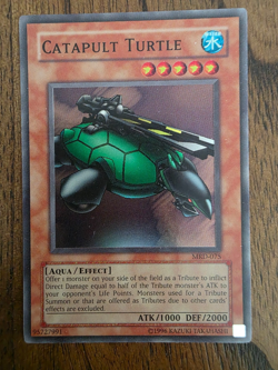 YuGiOh Catapult Turtle MRD-075 Super Rare Unlimited Edition LP - Image 1