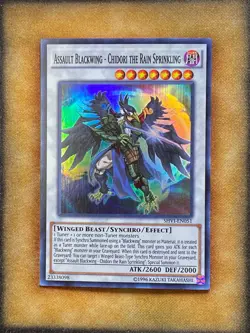 Yugioh Assault Blackwing - Chidort the Rain Sprinkling SHVI-EN051 Super Rare NM - Image 1