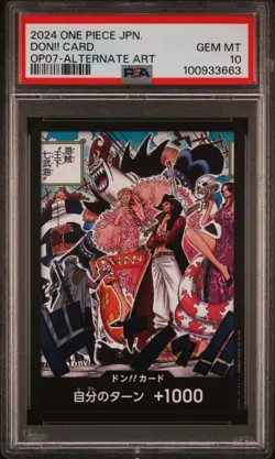 2024 One Piece Japanese OP07 Alternate Art Don!! Card PSA 10 GEM MINT - Image 1