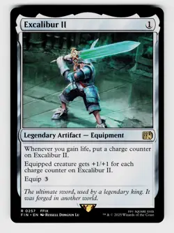 MTG, FINAL FANTASY, Excalibur II, Normal, No.257, R Legendary Artifact - Equipme - Image 1