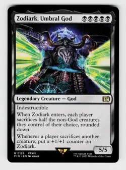 MTG, FINAL FANTASY, Zodiark, Umbral God, Normal, No.128, R Legendary Creature - - Image 1