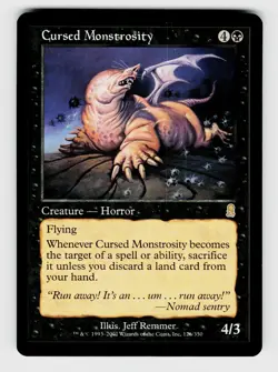 MTG, Odyssey, Cursed Monstrosity, Normal, No.126, R Creature - Horror - Image 1