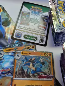 NO BOX Pokemon Lucario ex Tyranitar ex Premium Collection Prismatic Evolutions - Image 4