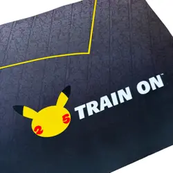 Pokemon 2021 25th Anniversary Train On Premium Play Mat PlayMat Desk Mat Black - Image 2