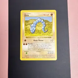 Onix 056/102 Base Set Shadowless Pokemon MP - Image 1