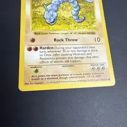 Onix 056/102 Base Set Shadowless Pokemon MP - Image 4